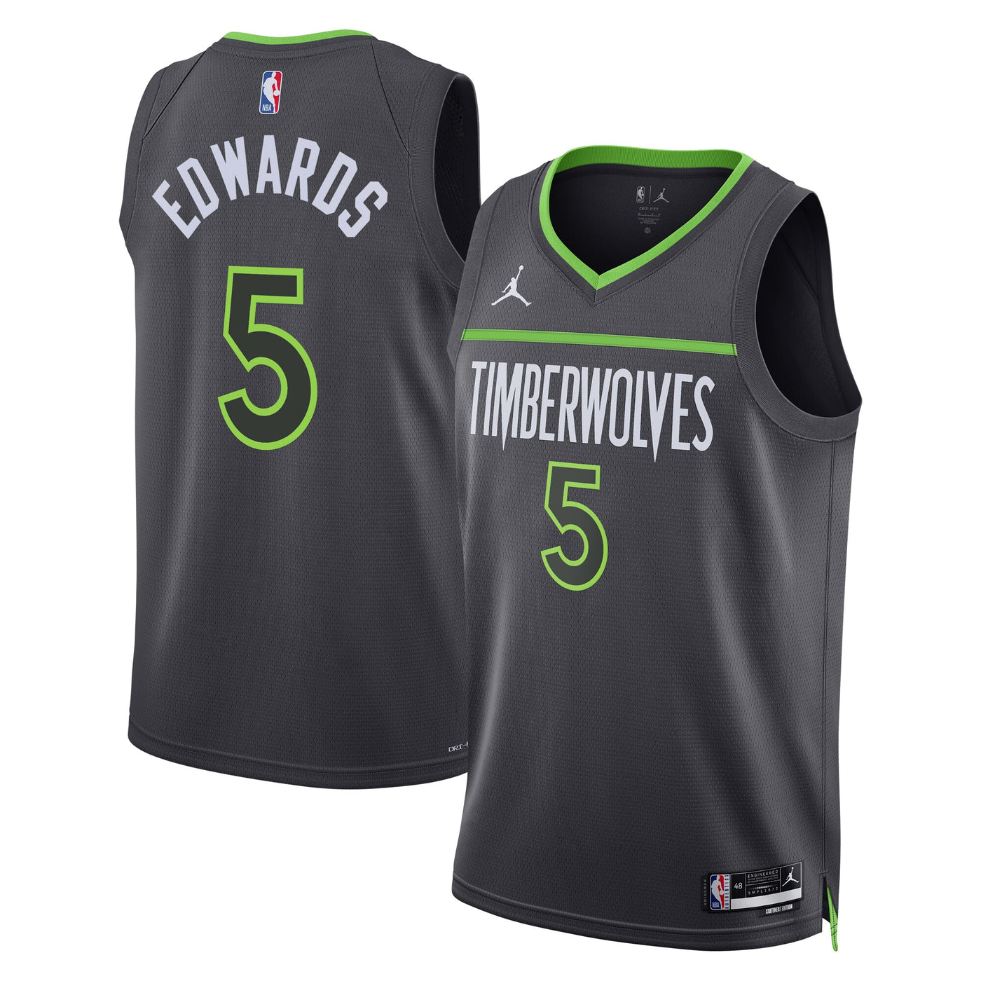 Minnesota Timberwolves Jordan Statement Edition Swingman Jersey - Gray - Anthony Edwards