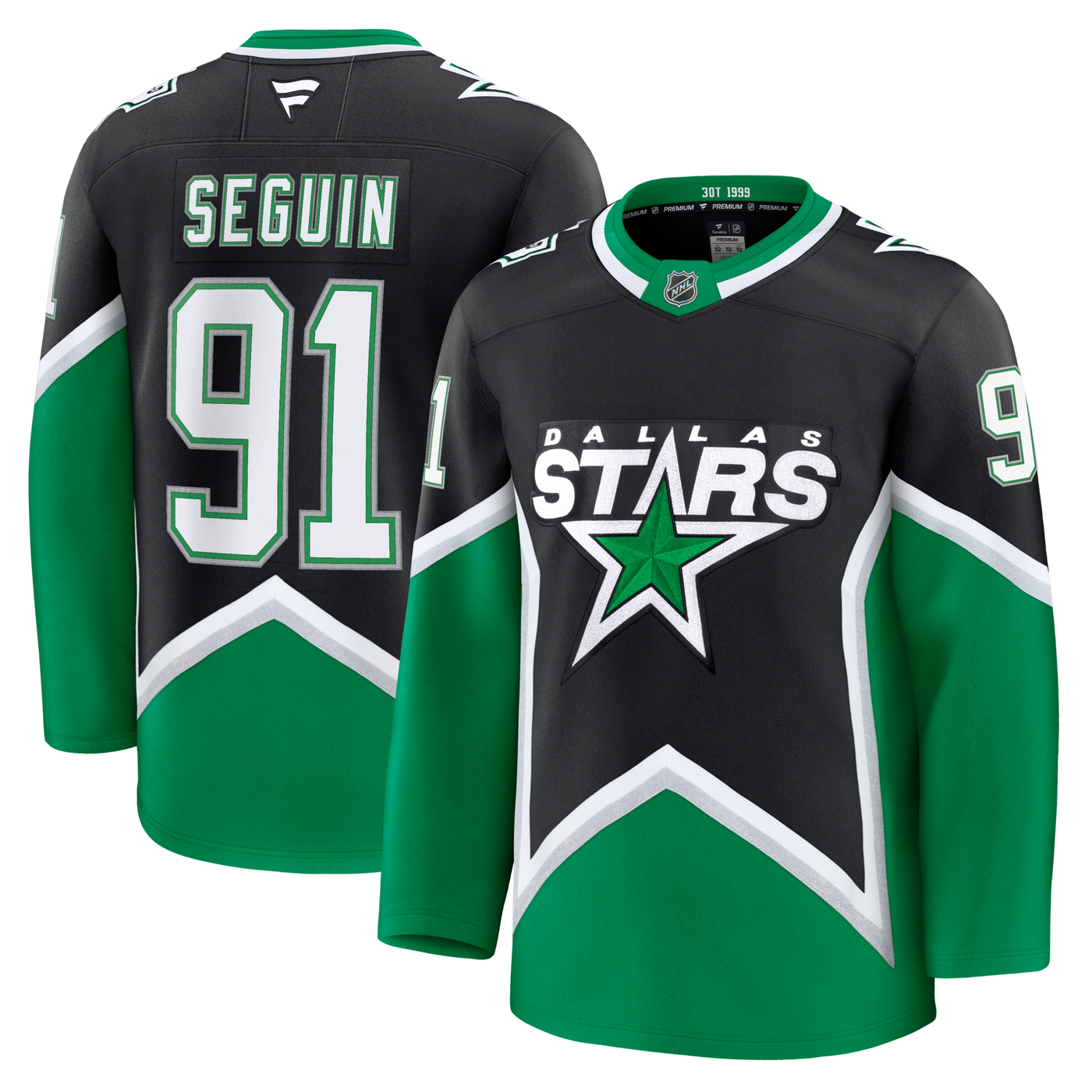 Dallas Stars Tyler Seguin Fanatics Black Alternate Premium Jersey
