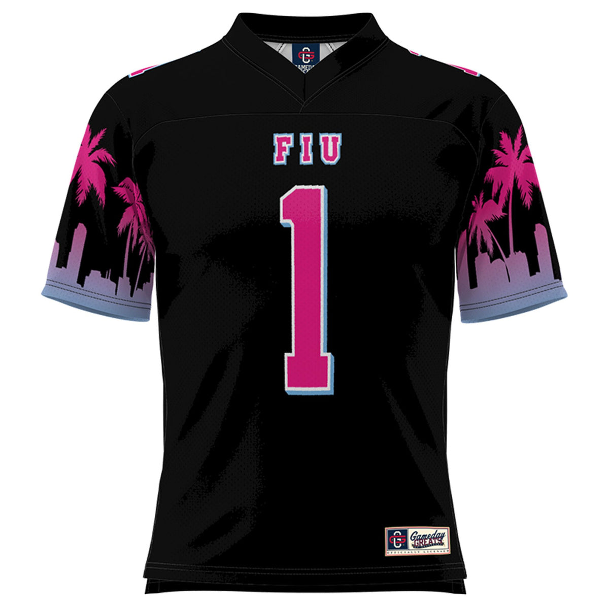 #1 FIU Panthers GameDay Greats Miami Vice Football Jersey - Black