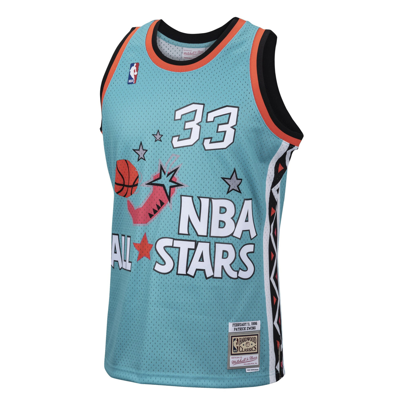 NBA Mitchell & Ness Patrick Ewing 1996 All-Star Swingman Authentic Jersey - Teal