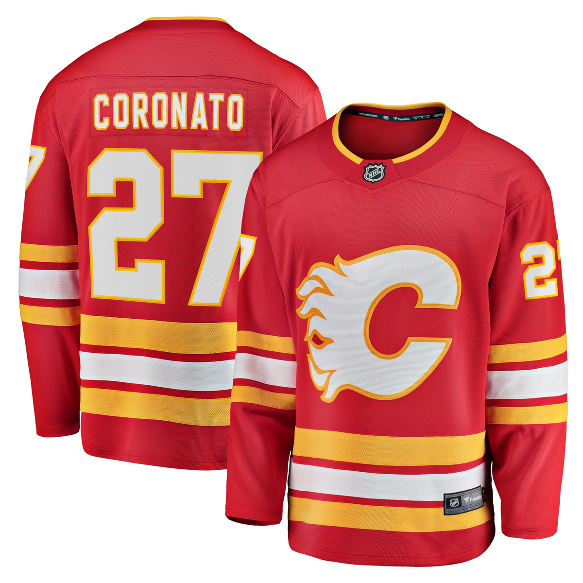 Calgary Flames Matt Coronato Fanatics Red Home Breakaway Jersey