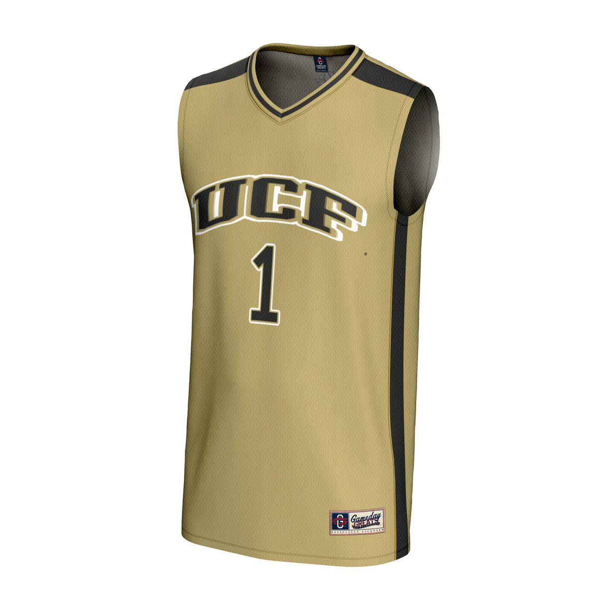 #1 UCF Knights GameDay Greats Lightweight Collegiate Basketball Fashion Jersey - Gold