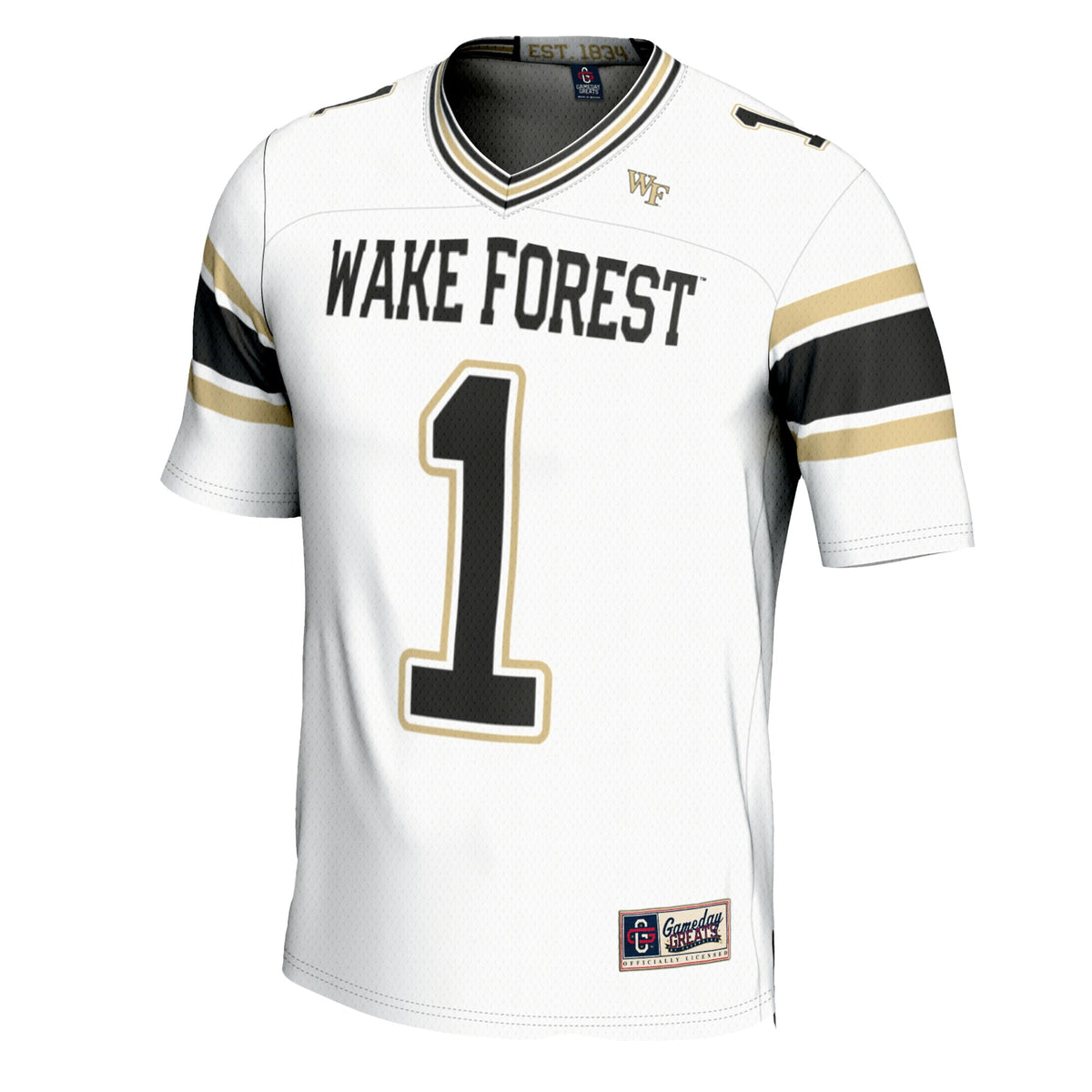 #1 Wake Forest Demon Deacons GameDay Greats Football Jersey - White