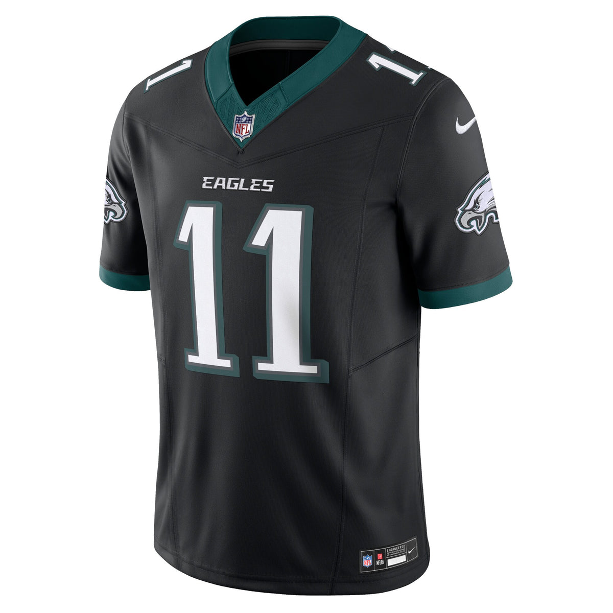 Philadelphia Eagles A.J. Brown Black Alternate Vapor F.U.S.E. Limited Jersey