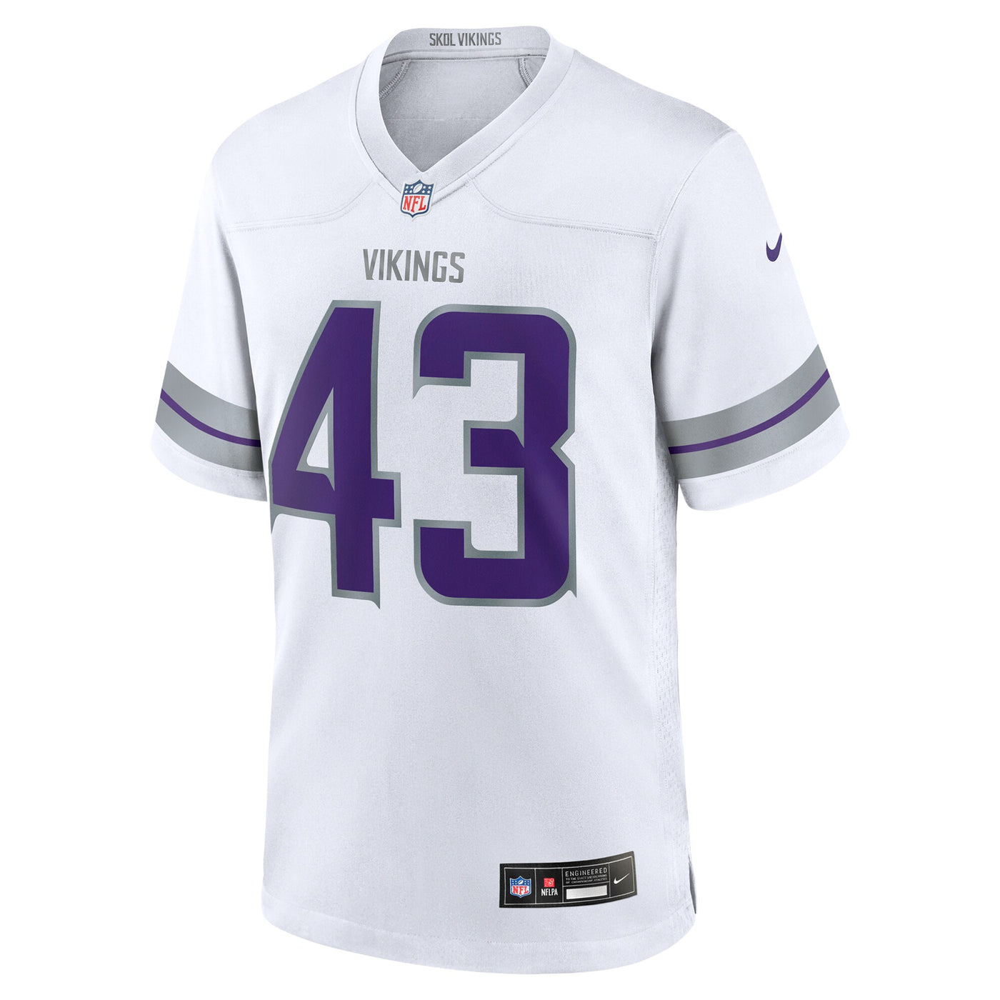 Minnesota Vikings Andrew Van Ginkel Nike White Alternate Game Jersey