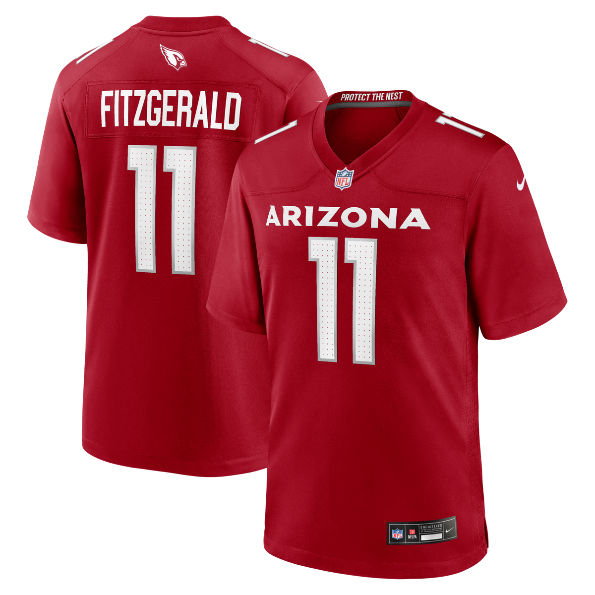 Arizona Cardinals Larry Fitzgerald Cardinal Team Retired Game Jersey