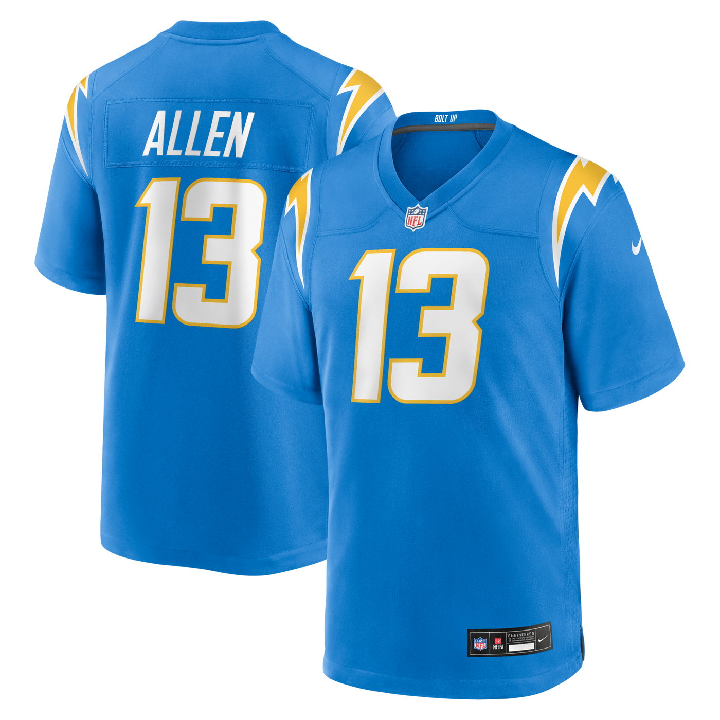 Los Angeles Chargers Keenan Allen Nike Powder Blue Game Player Jersey