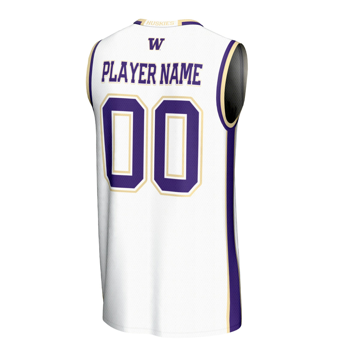 Washington Huskies GameDay Greats NIL Pick-A-Player Lightweight Basketball Fashion Jersey - White