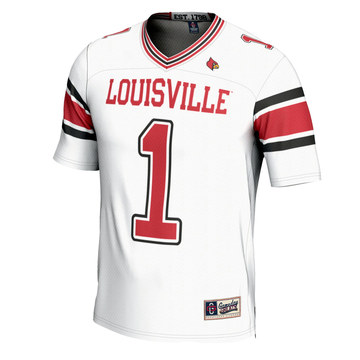 #1 Louisville Cardinals GameDay Greats Football Jersey - Cardinal