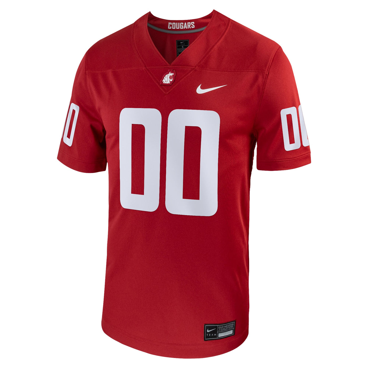 Nike Crimson Washington State Cougars Football Custom Game Jersey