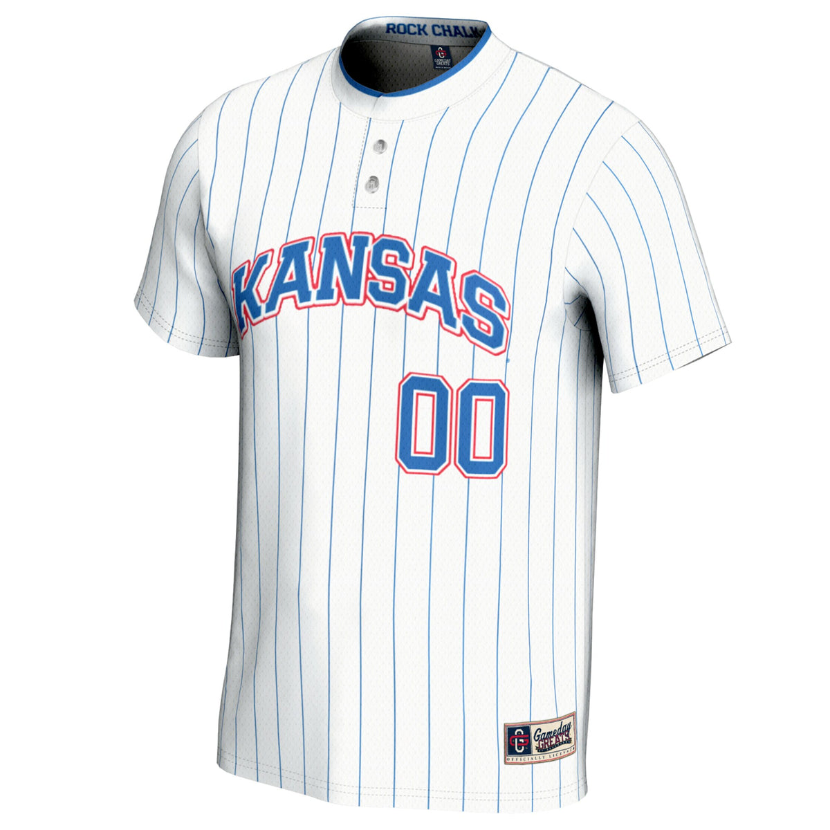 Kansas Jayhawks GameDay Greats NIL Pick-A-Player Lightweight Softball Jersey - White