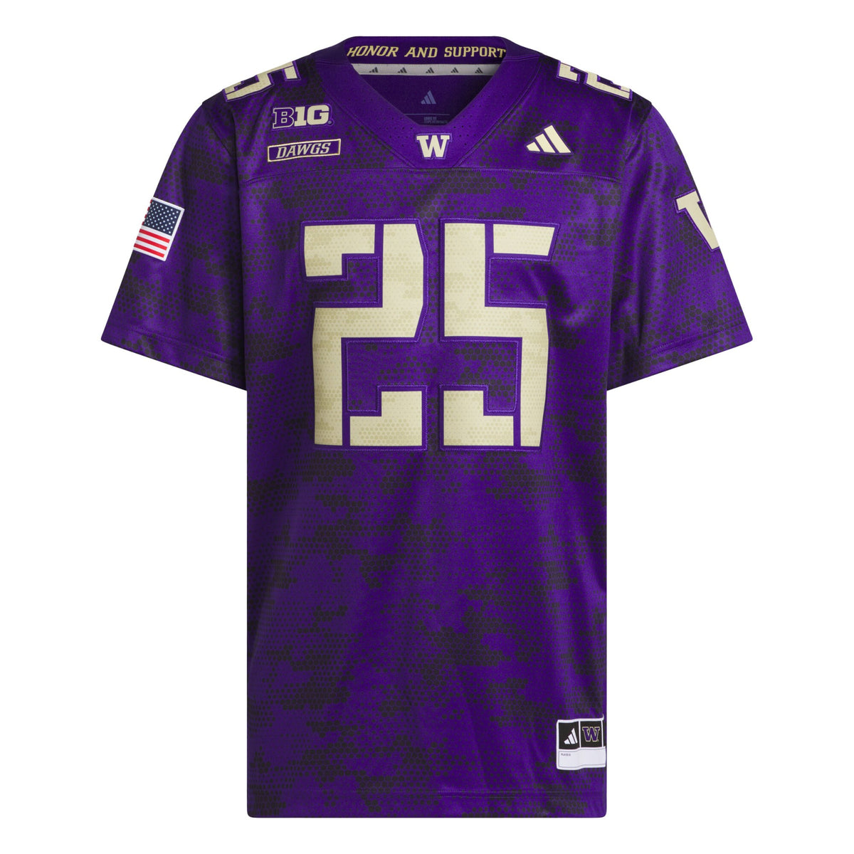 #25 Washington Huskies Honor & Support Premier Strategy Jersey - Purple