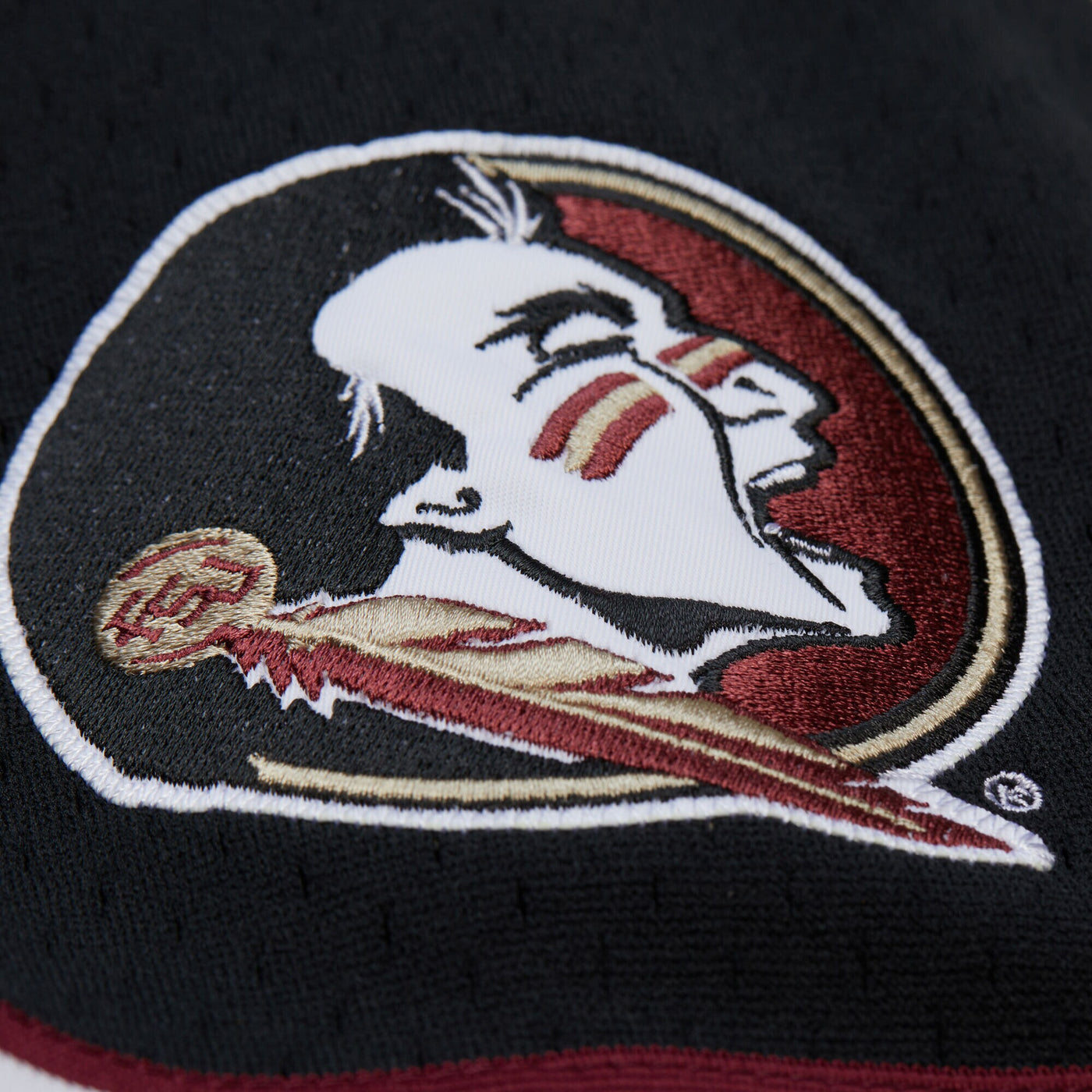 Mitchell & Ness Black Florida State Seminoles On The Clock Full-Button Fashion Jersey