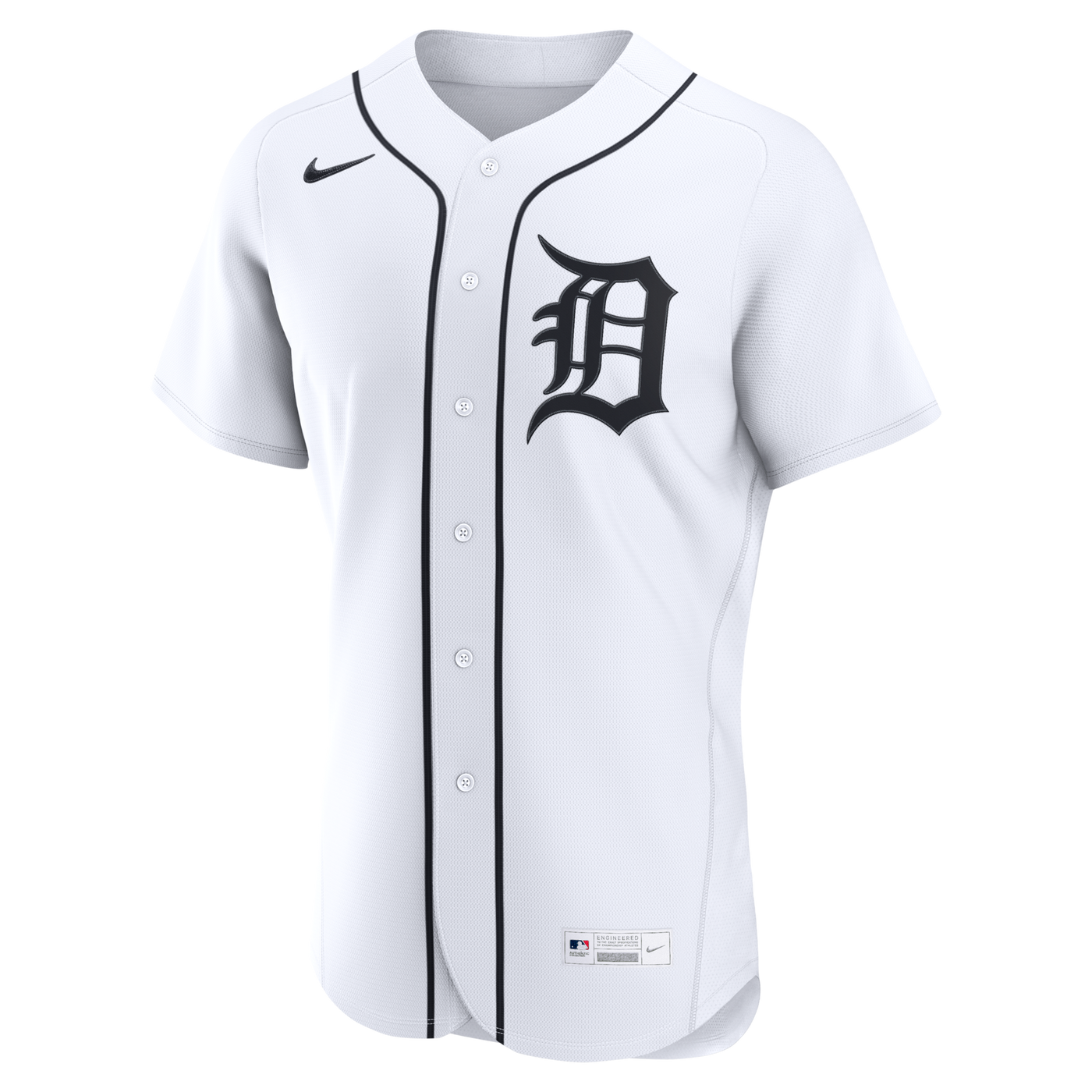 Detroit Tigers Nike White Home Authentic Custom Jersey