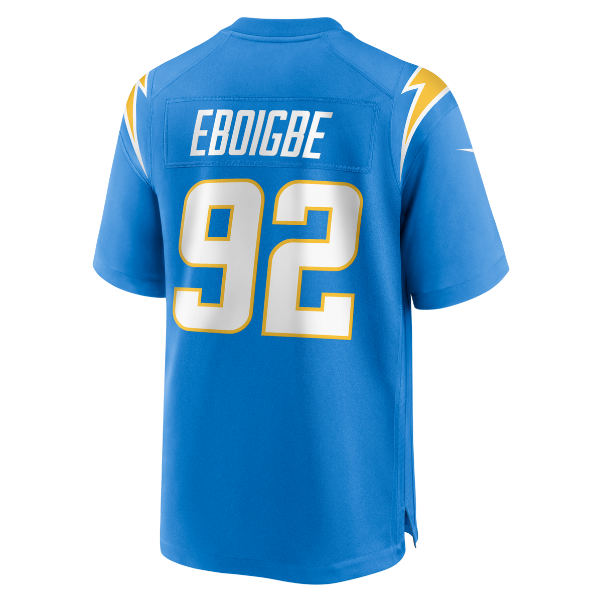 Los Angeles Chargers Justin Eboigbe Powder Blue Team Game Jersey