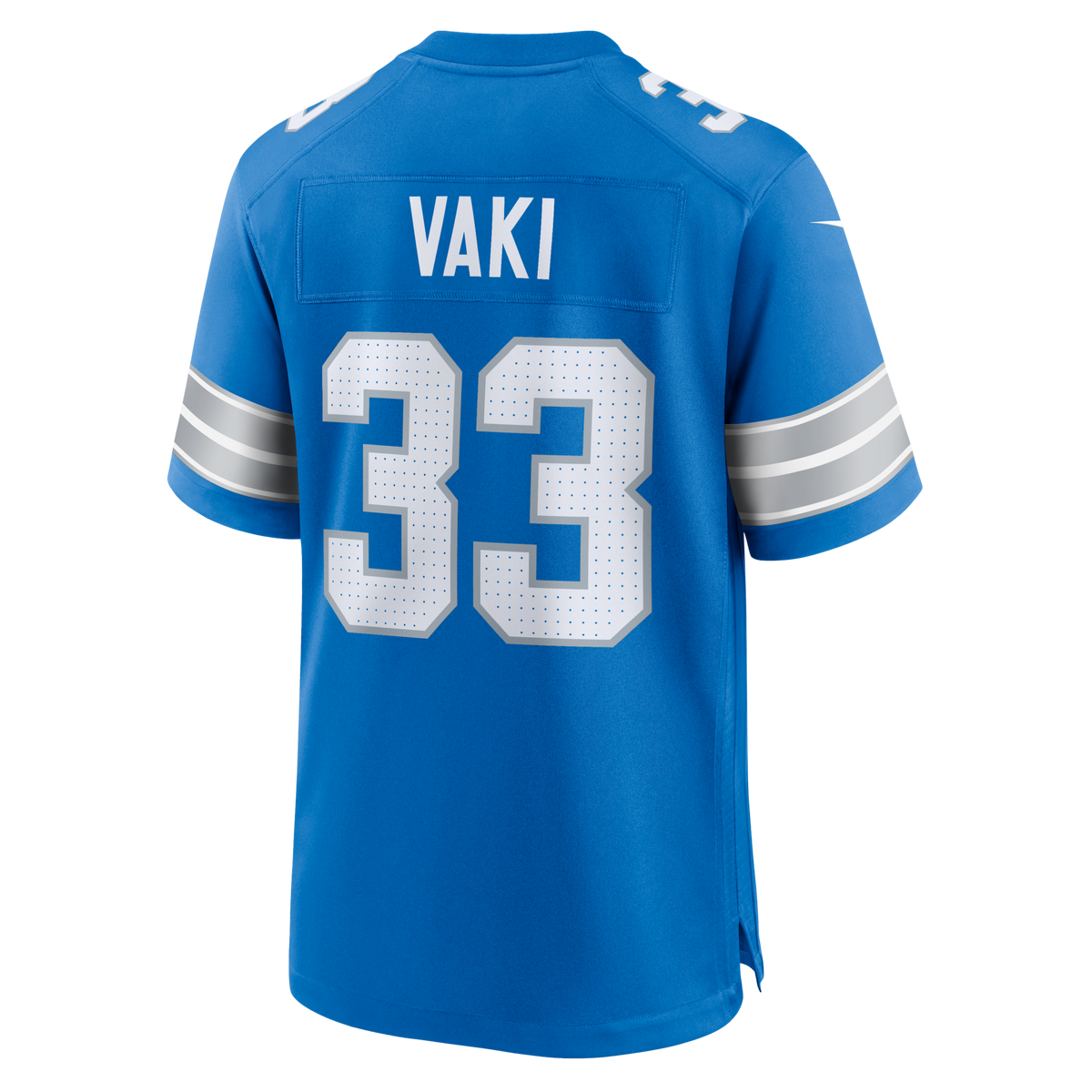 Detroit Lions Sione Vaki Blue Team Game Jersey