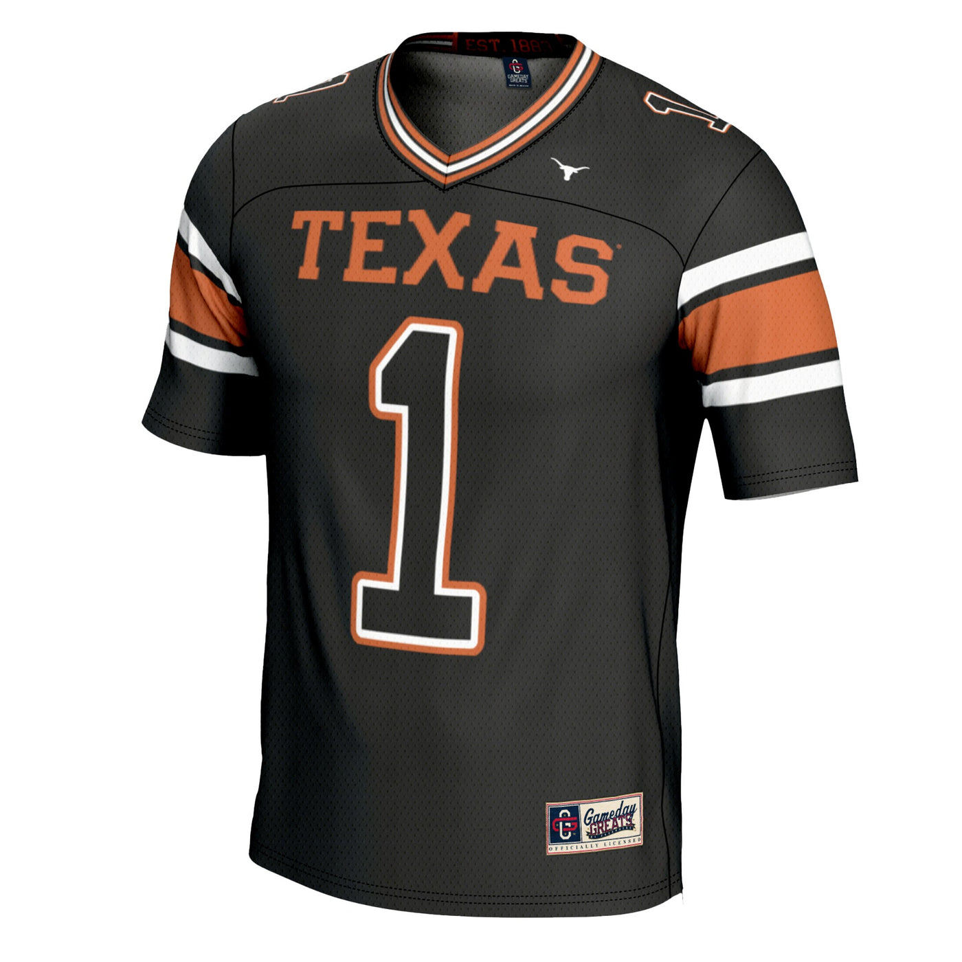 GameDay Greats #1 Black Texas Longhorns Football Jersey