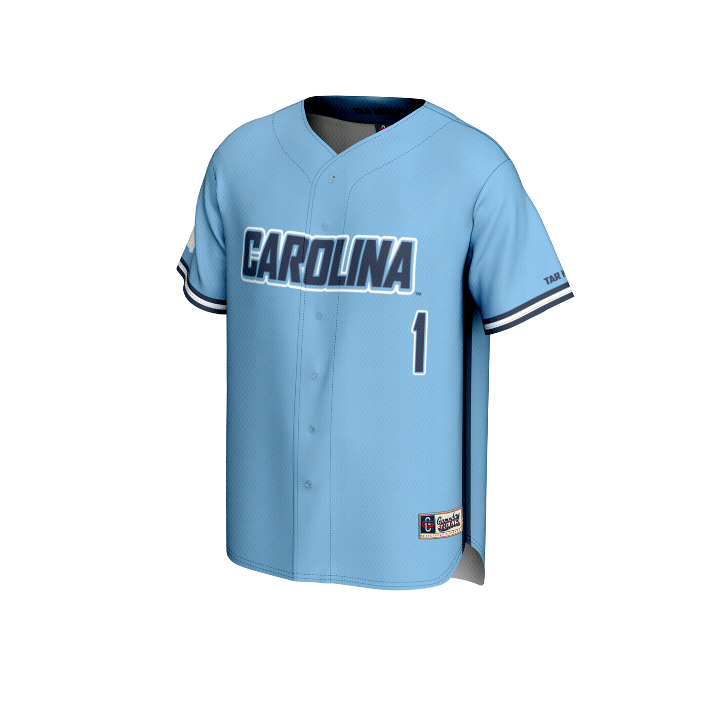 GameDay Greats Carolina Blue #1 North Carolina Tar Heels Lightweight Baseball Fashion Jersey