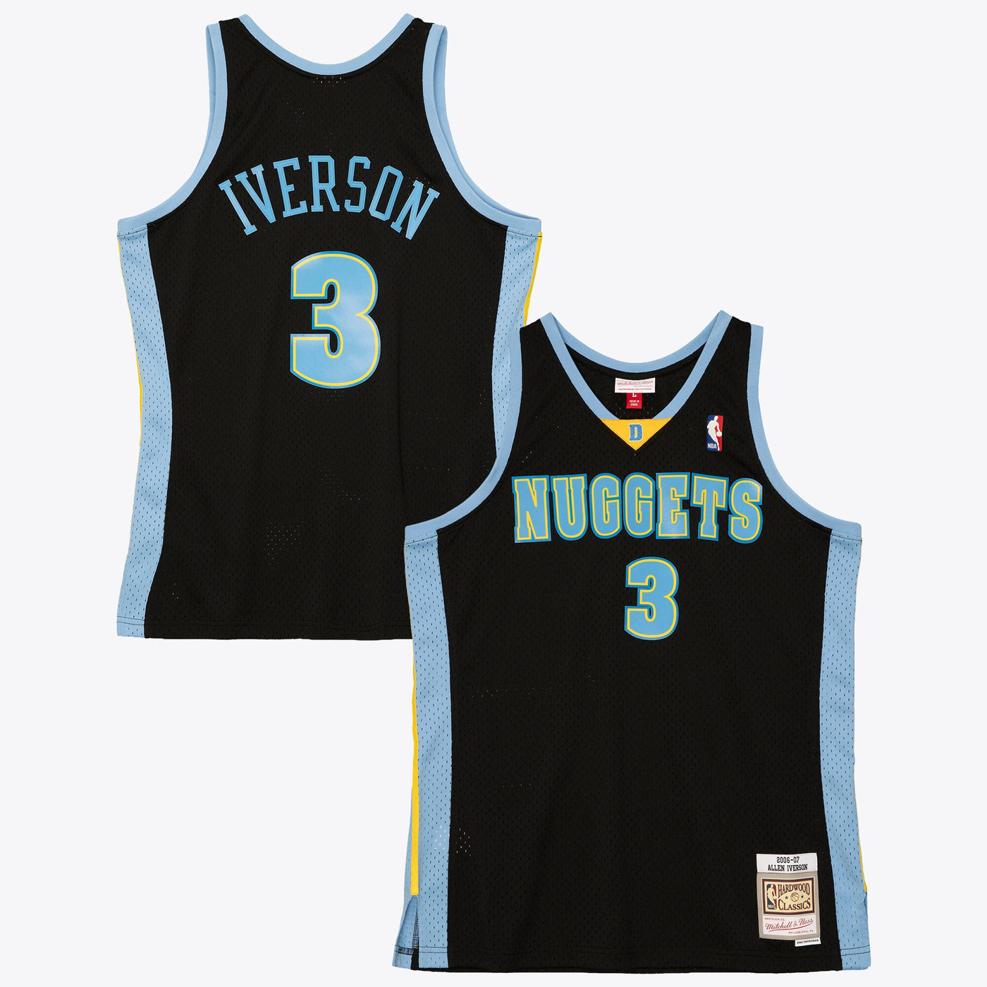 Denver Nuggets Mitchell & Ness Allen Iverson 2006 Reload Swingman Authentic Jersey - Black