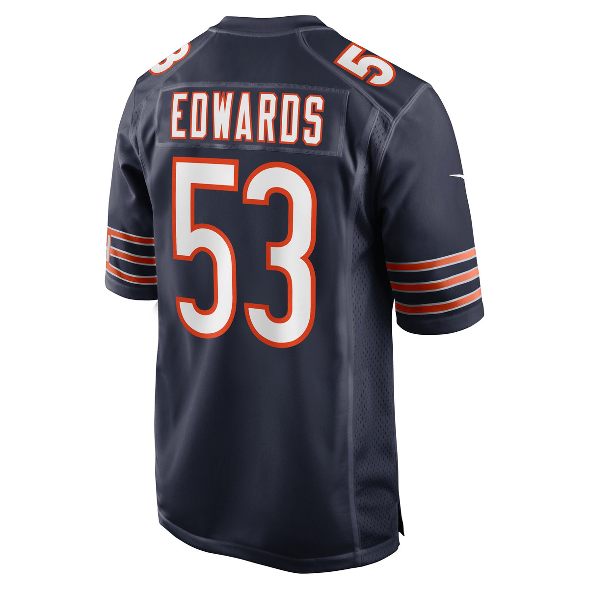 Chicago Bears TJ Edwards Navy Game Player Jersey