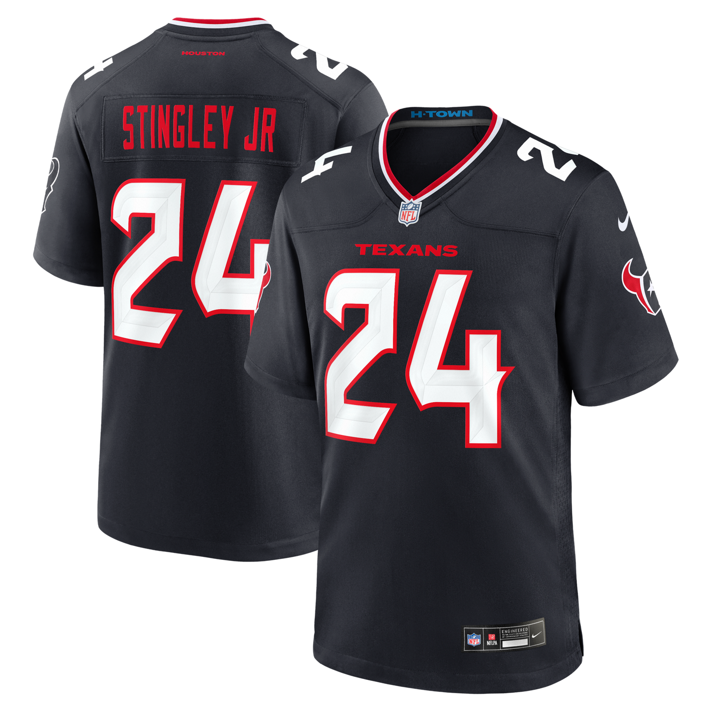Houston Texans Derek Stingley Jr. Nike Navy Game Jersey