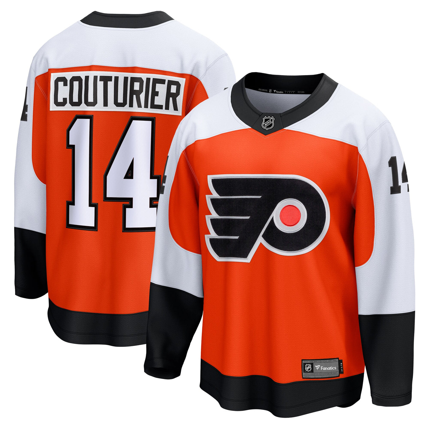 Philadelphia Flyers Sean Couturier Fanatics Orange Home Breakaway Jersey