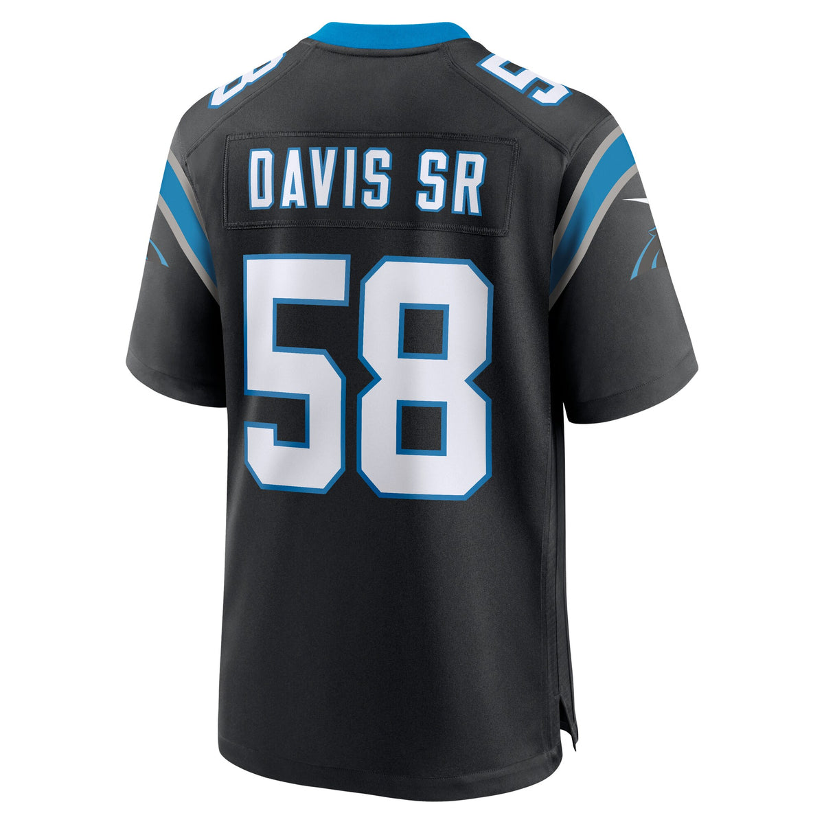 Carolina Panthers Thomas Davis Sr. Black Team Retired Game Jersey