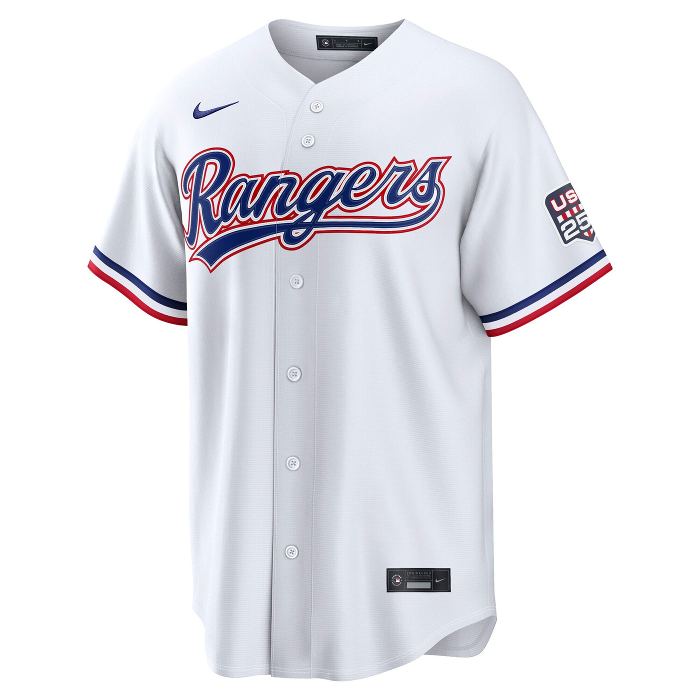Fourth of July Texas Rangers Corey Seager Nike White USA 250 Stadium Jersey