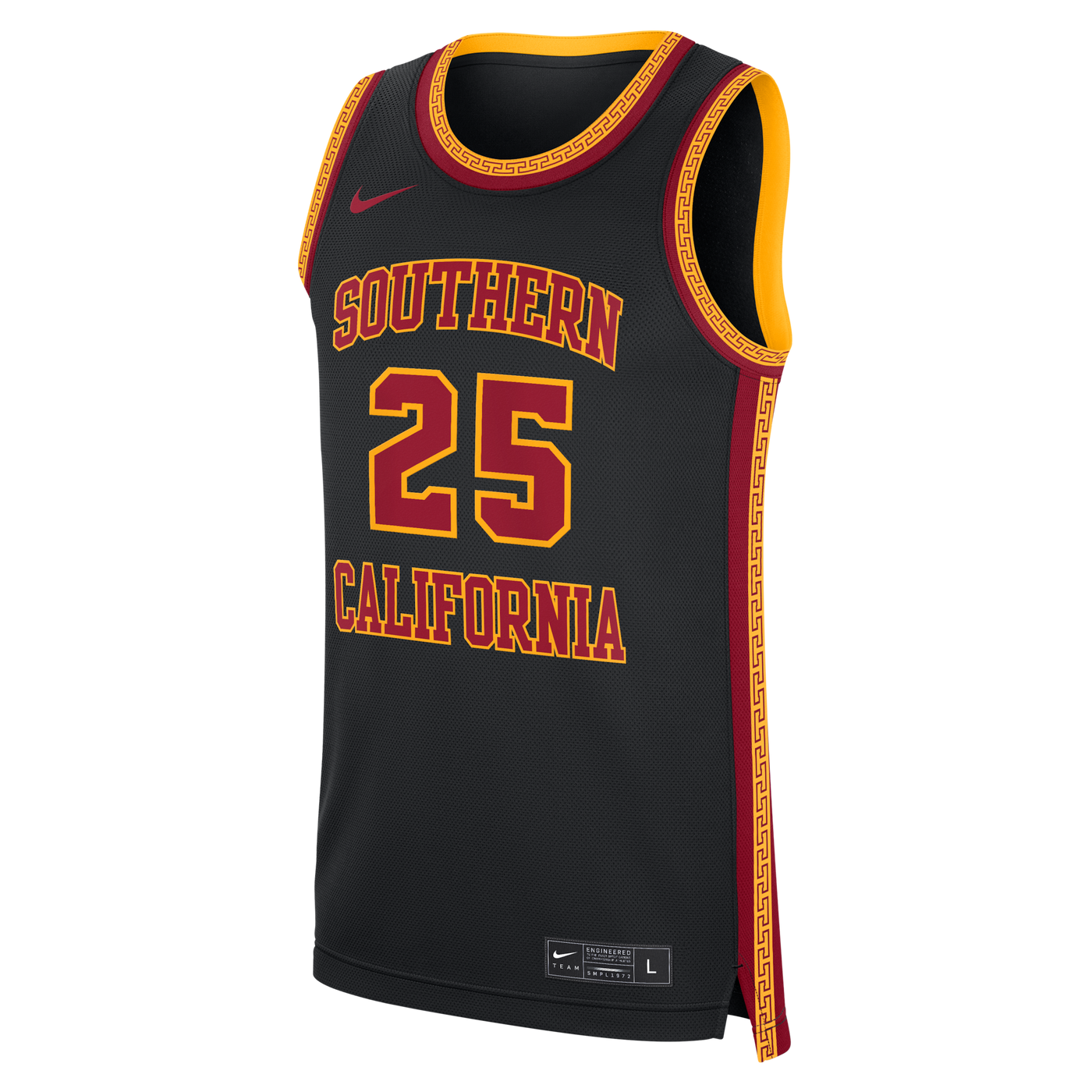 Nike #25 Black USC Trojans Alternate Replica Basketball Jersey