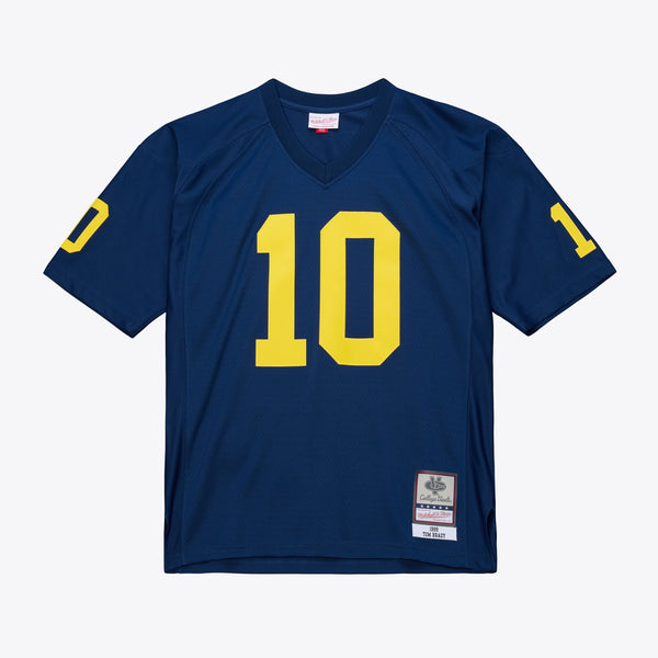 Mitchell & Ness Tom Brady Navy Michigan Wolverines 1999 College Vault Jersey