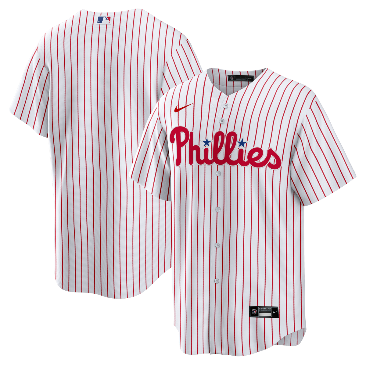 Philadelphia Phillies White Home Big & Tall Replica Jersey