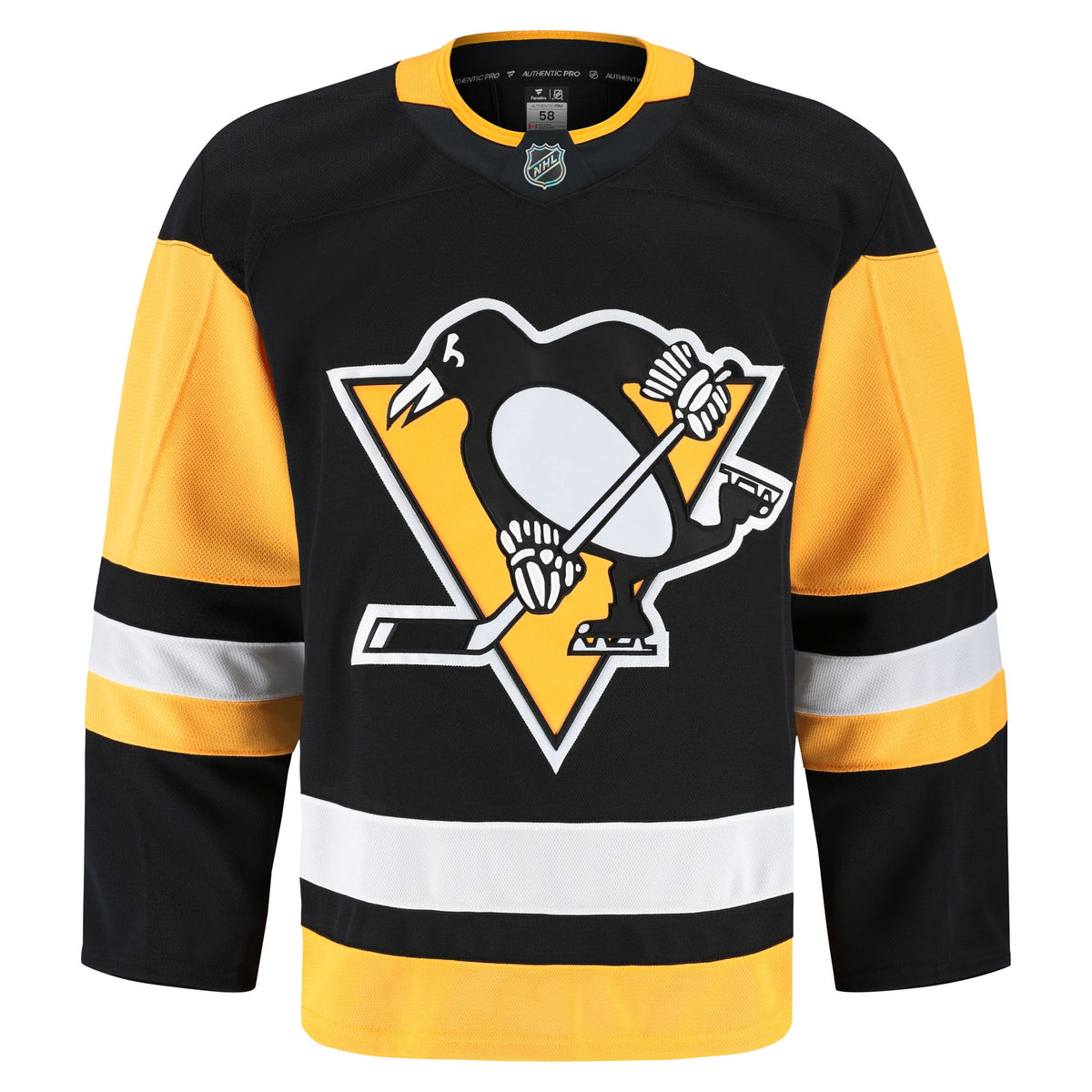 Pittsburgh Penguins Fanatics Black Home Authentic Pro Jersey