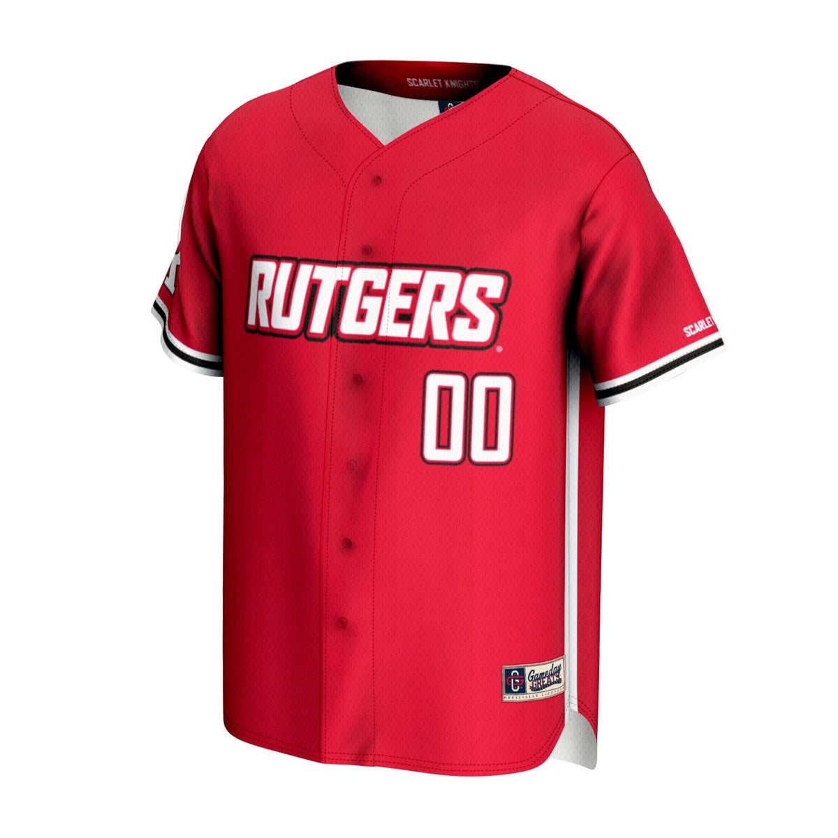 Rutgers Scarlet Knights GameDay Greats NIL Pick-A-Player Lightweight Baseball Jersey - Scarlet