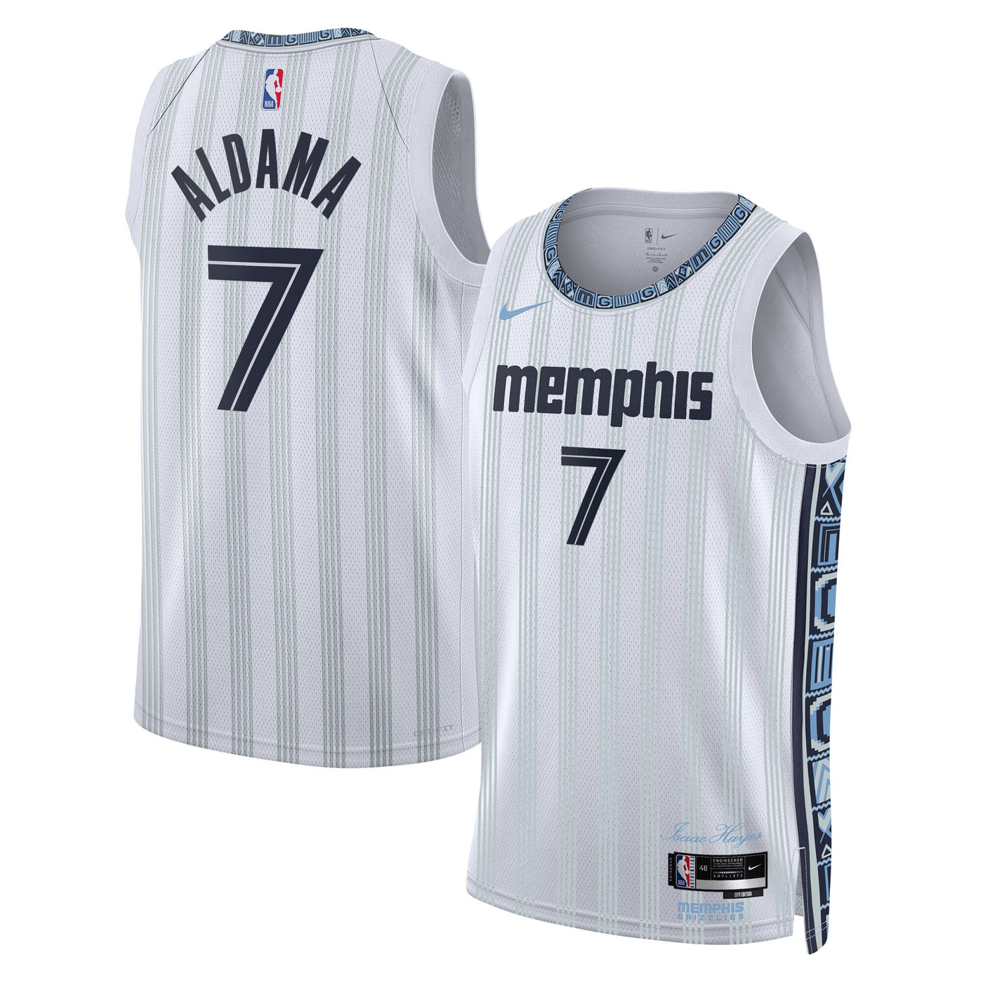 Memphis Grizzlies Nike 2025/26 City Edition Swingman Jersey - Gray - Santi Aldama