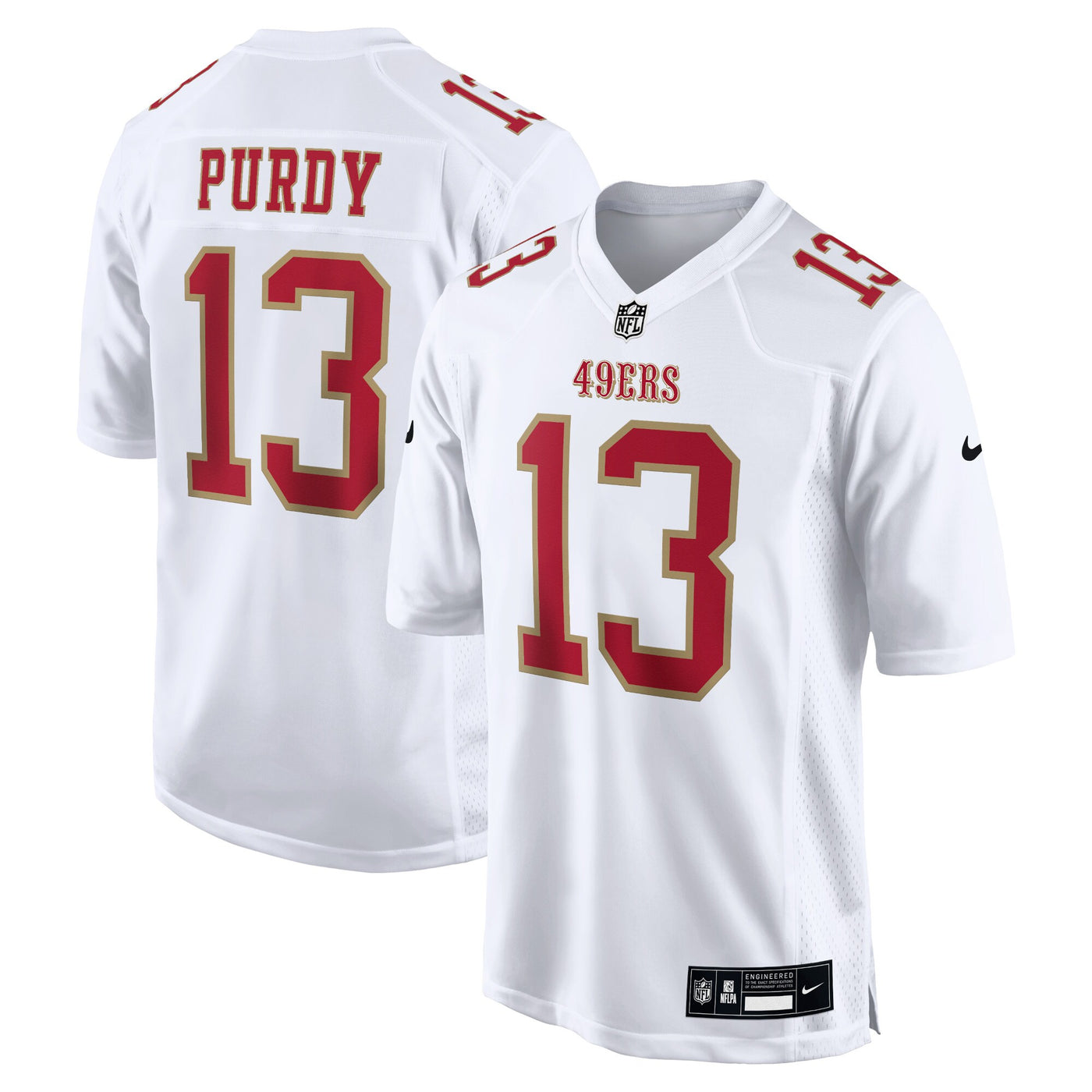 San Francisco 49ers Brock Purdy Nike Tundra White Fashion Game Jersey