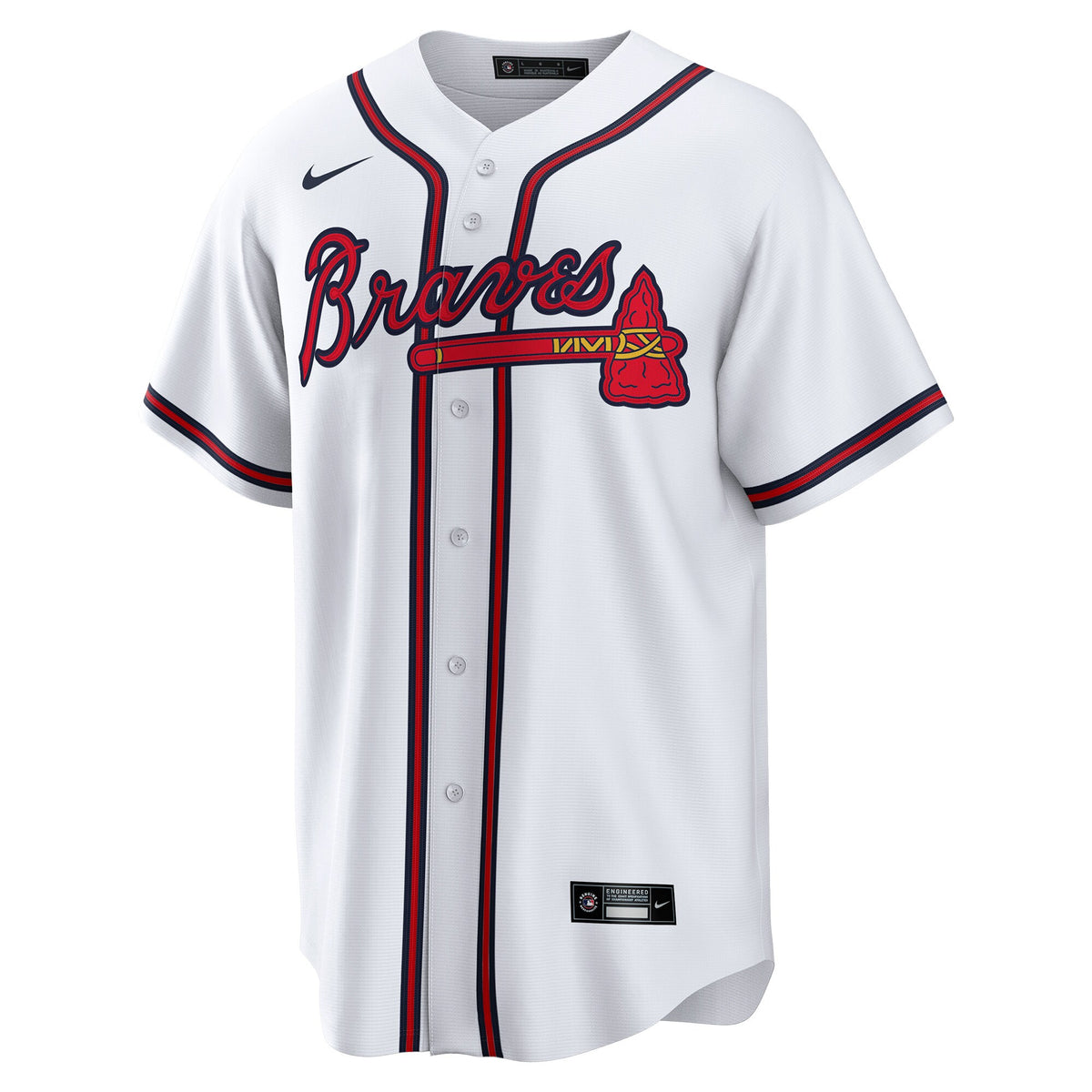 Atlanta Braves Joe Jiménez White Home Replica Player Jersey