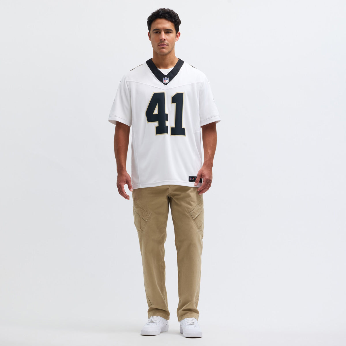 New Orleans Saints Alvin Kamara White Vapor F.U.S.E. Limited Jersey