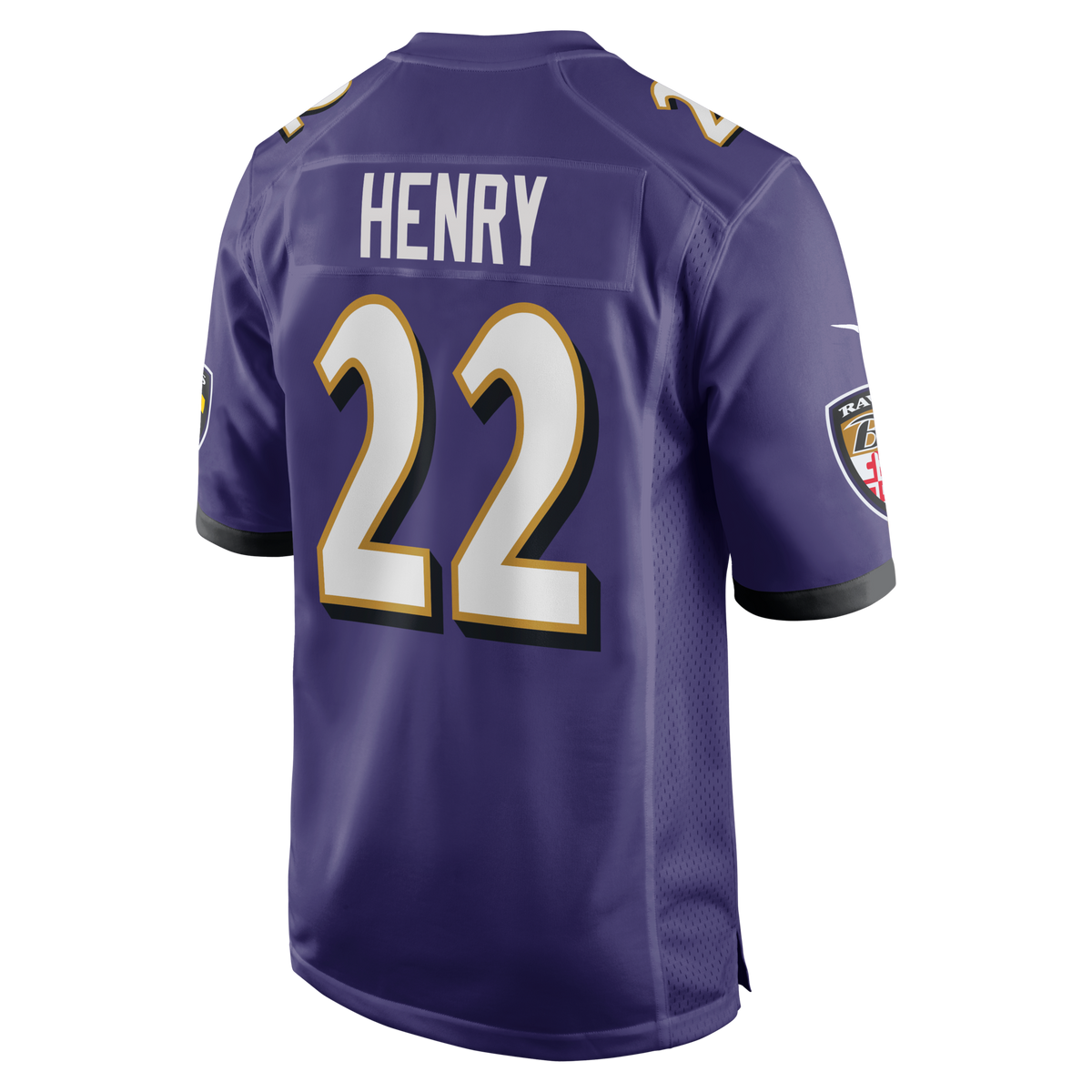 Baltimore Ravens Derrick Henry Purple Game Player Jersey