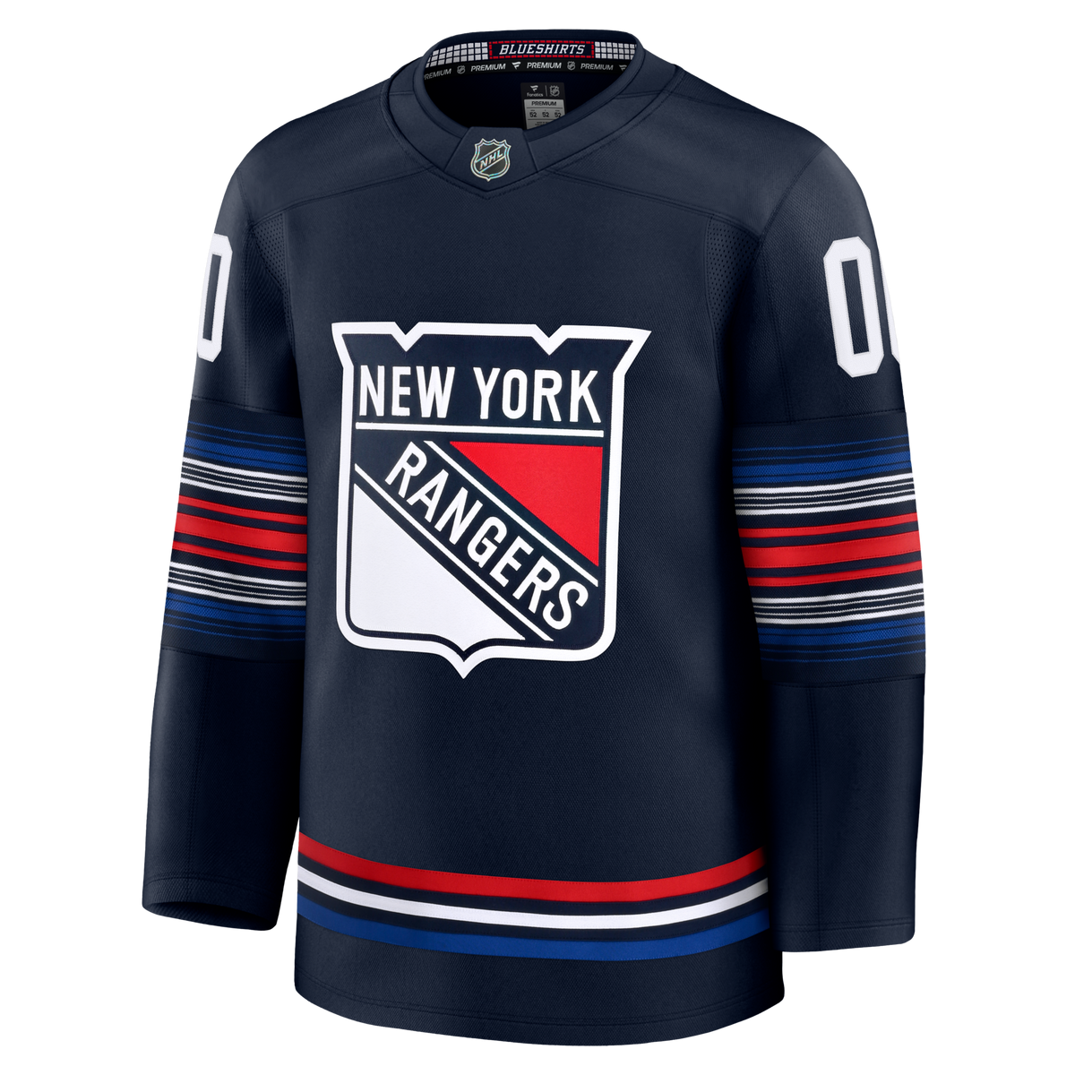 New York Rangers Fanatics Navy Alternate Premium Custom Jersey