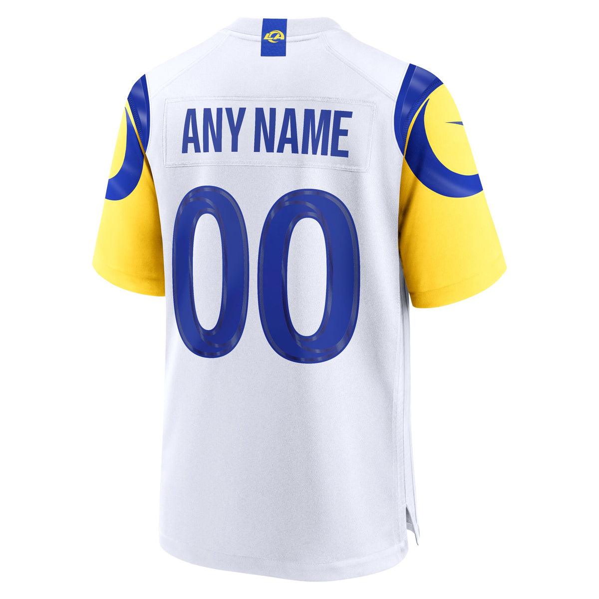 Los Angeles Rams White Custom Game Jersey