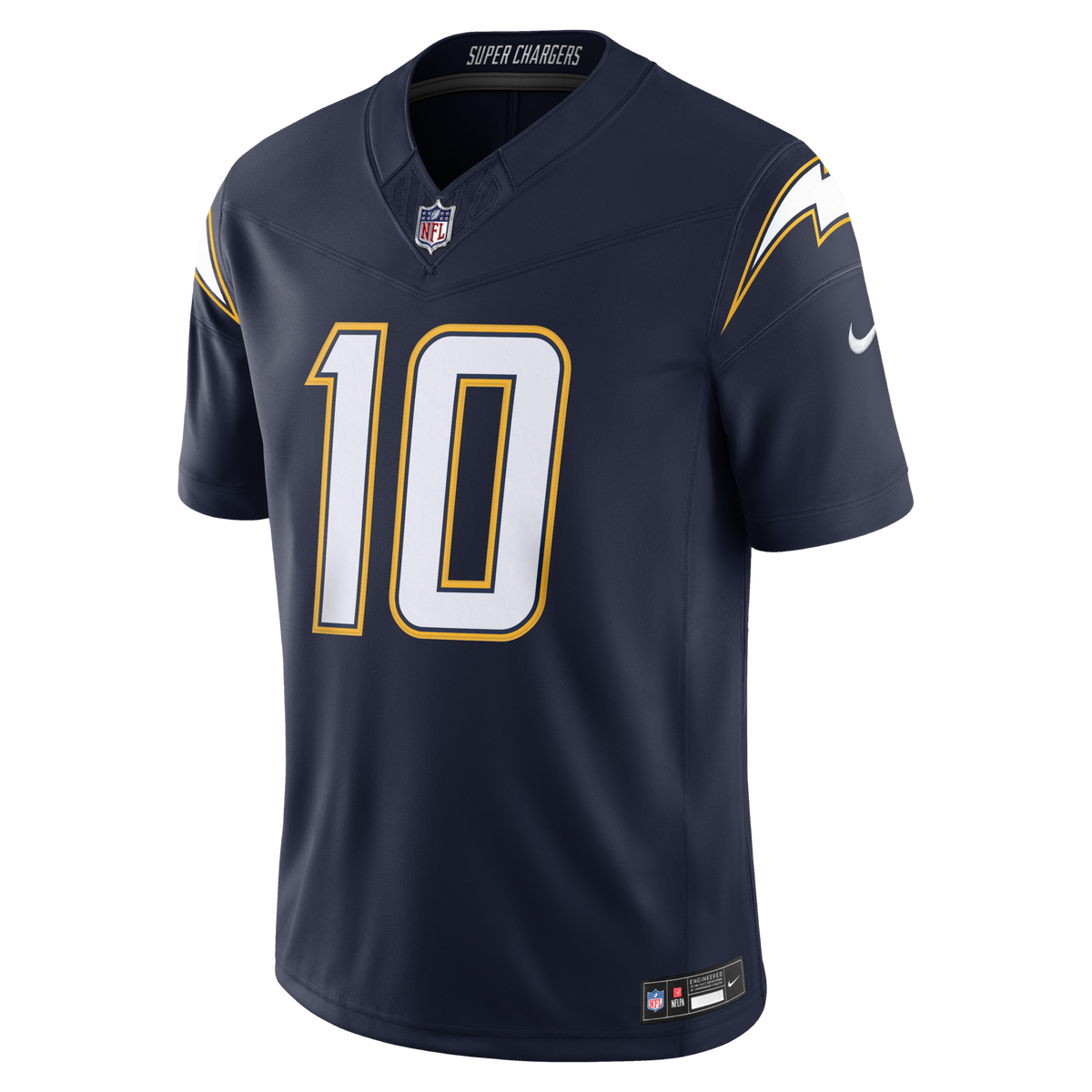 Los Angeles Chargers Justin Herbert Navy Alternate Super Chargers Vapor F.U.S.E. Stitched Limited Jersey
