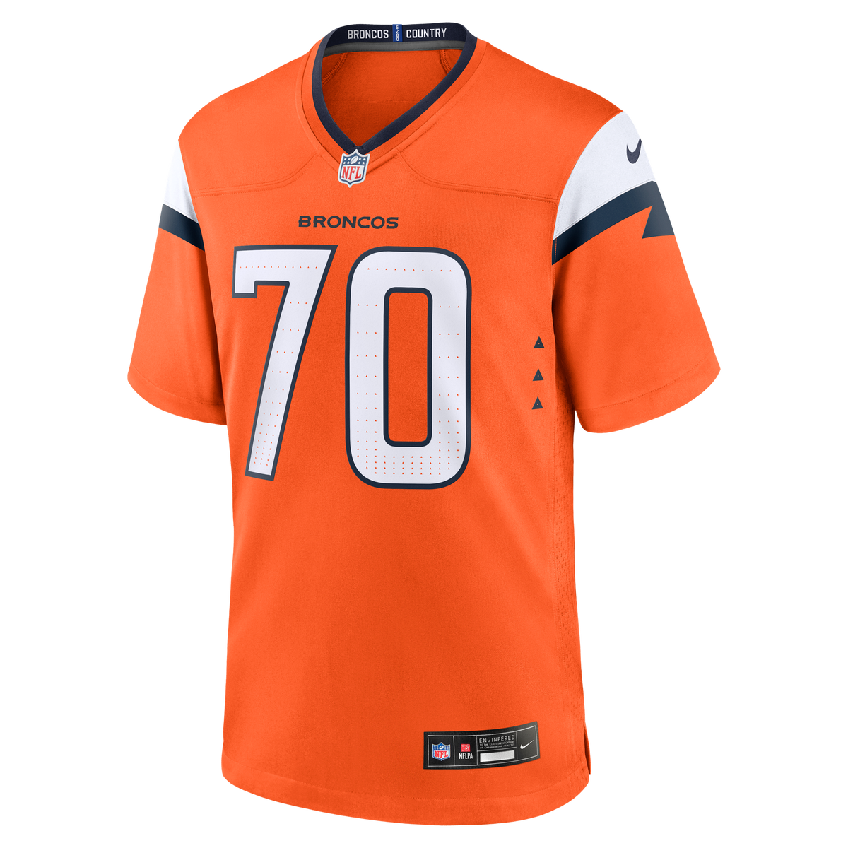 Denver Broncos Marques Cox Nike Orange Team Game Jersey