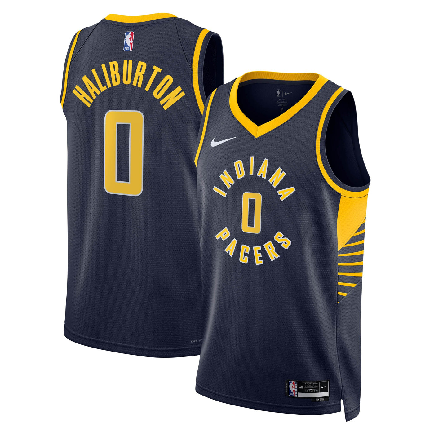 Indiana Pacers Nike Icon Edition Swingman Jersey - Navy - Tyrese Haliburton