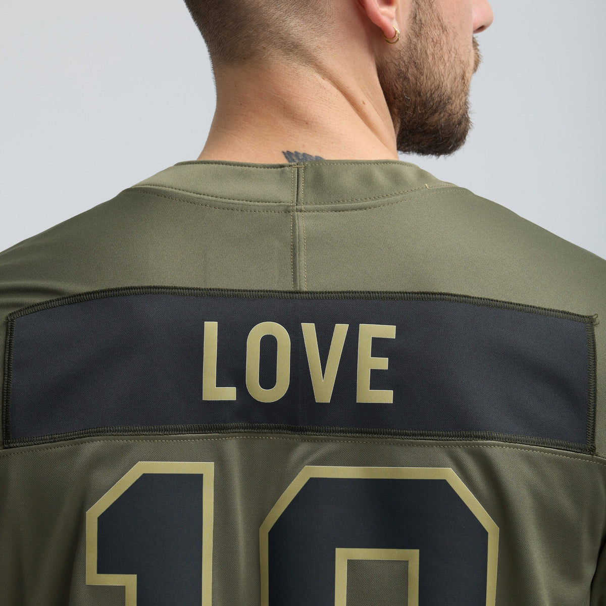 Green Bay Packers Jordan Love Olive 2025 Salute to Service Limited Jersey