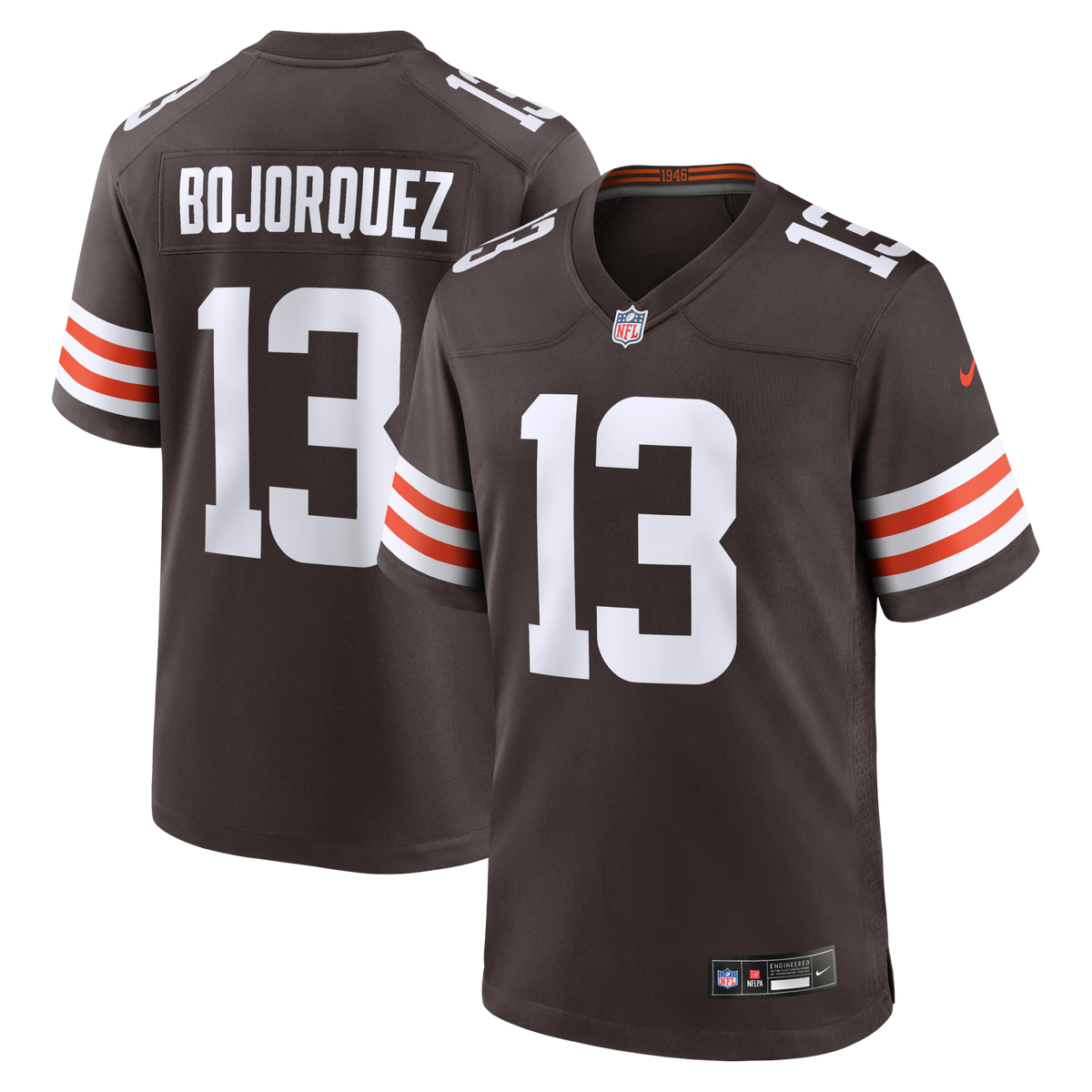 Cleveland Browns Corey Bojorquez Brown Game Jersey