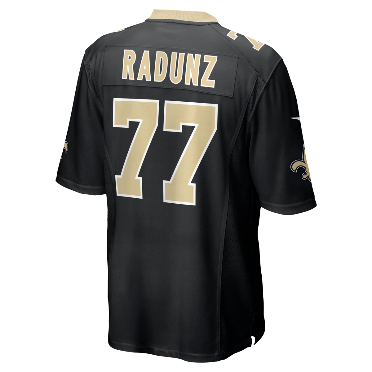 New Orleans Saints Dillon Radunz Black Team Game Jersey