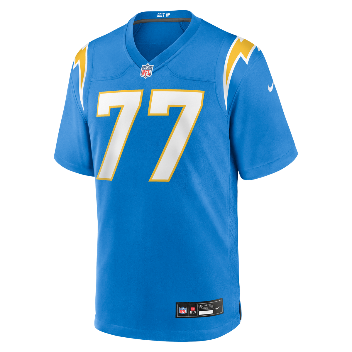 Los Angeles Chargers Travis Burke Powder Blue Team Game Jersey