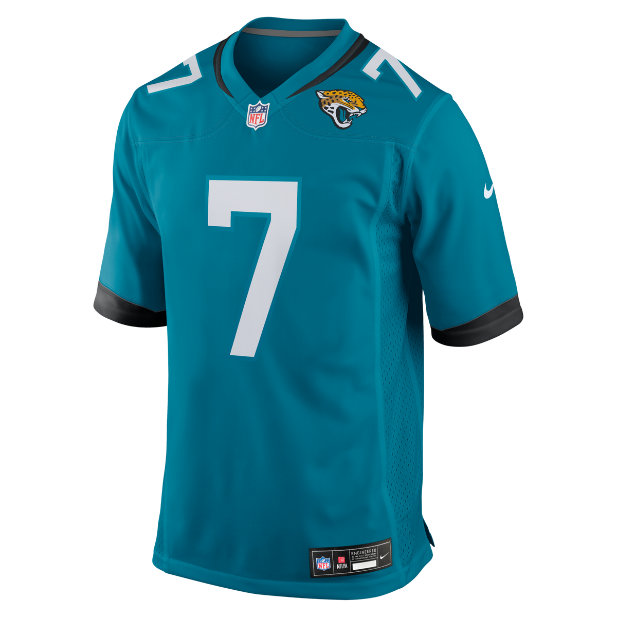 Jacksonville Jaguars Byron Leftwich Teal Retired Player Game Jersey