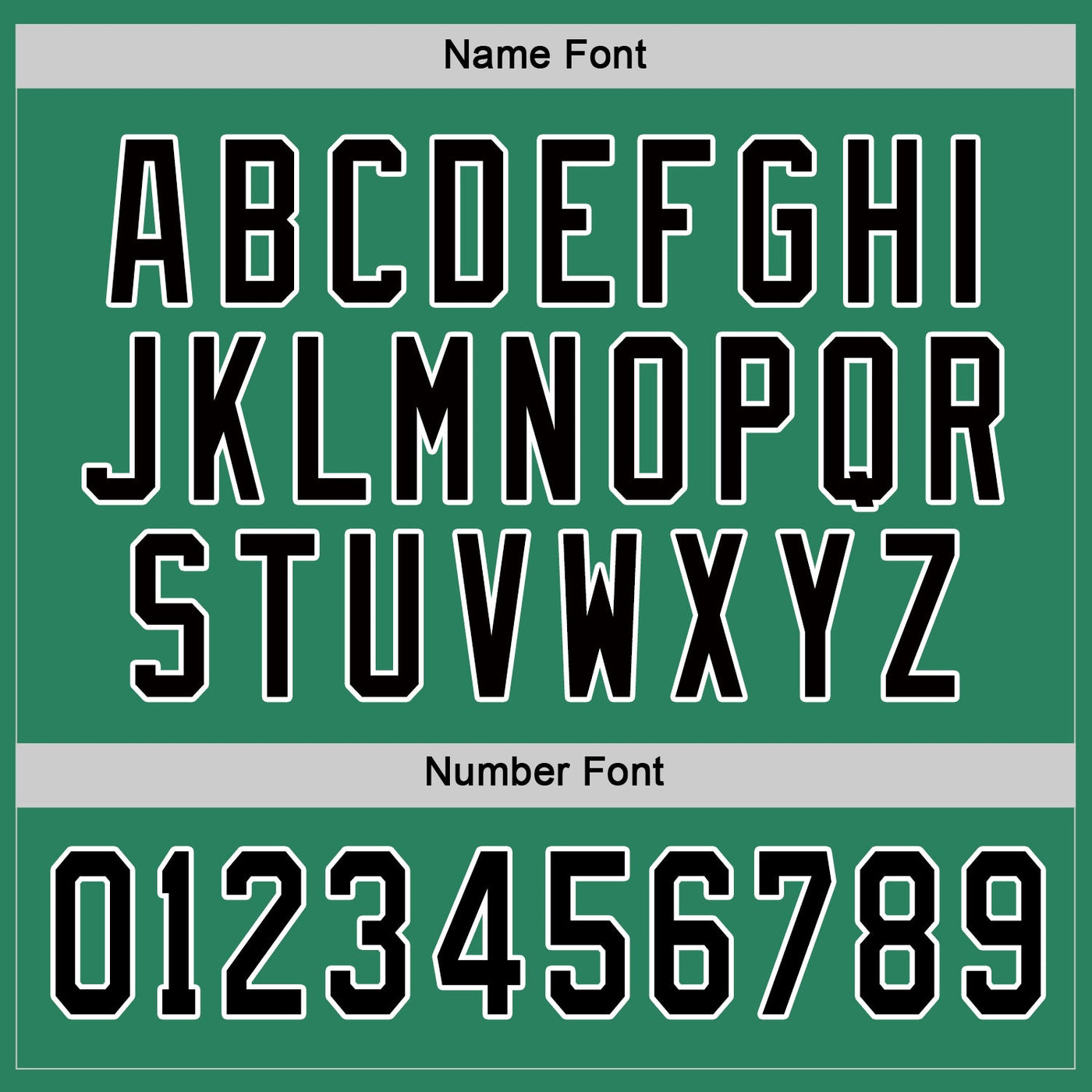 Custom Kelly Green Black-White Hockey Jersey